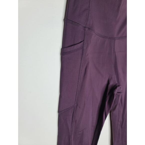 Zyia Active purple athletic capri leggings with pockets - 2 - Picture 2 of 7